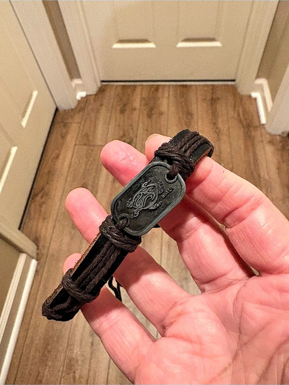 Brown Woven Cord Bracelet